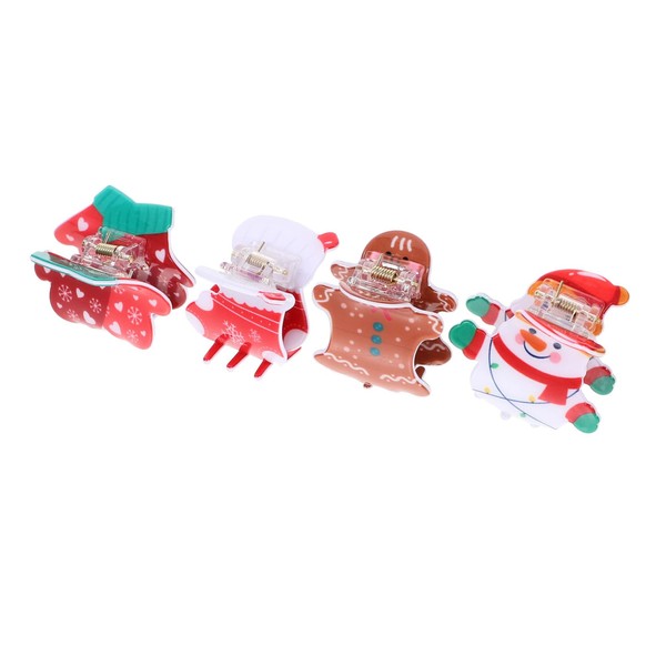 FOMIYES 4pcs Christmas Hair Clips for Women Decorative Small Hair