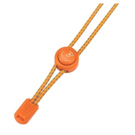 Bernit No Tie Laces - Reflective Elastic Laces with Quick Release - Quick Lacing System Kids - Adjustable Length 120 cm, Neon Orange, 120 cm