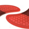 UPSURF Surfboard Fins Double Tabs K2.1 Size, 5 Fins, Set