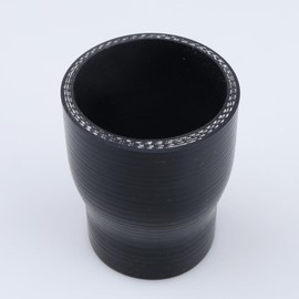AC PERFORMANCE ID 2-1/8" to 1.75" (54mm to 45mm) Silicone Hose Straight Reducer 3-Ply Reinforced Black, 3" Length