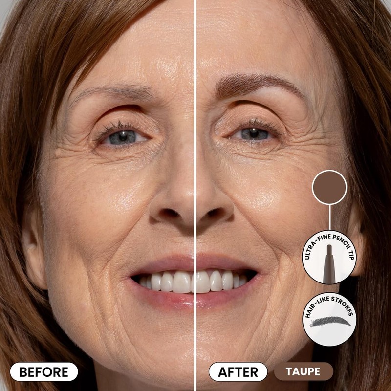 Prime Prometics PrimeBrow Pencil for Mature Women – Ultra-Precise Tip