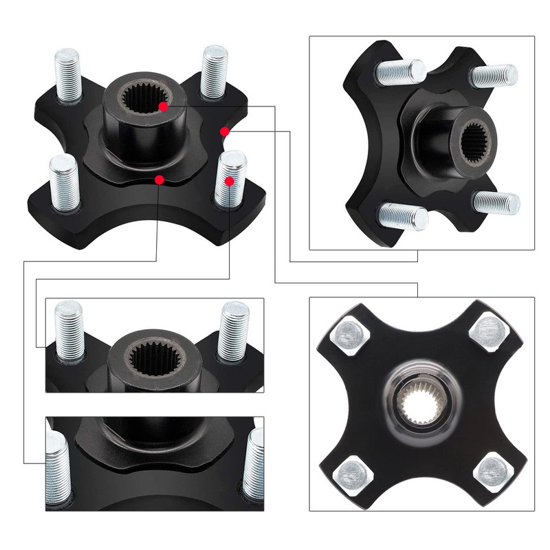 Drive-up 2 Pack EZGO Rear Wheel Hub Flange Plate for