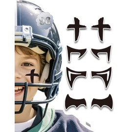 48 Pairs (Pack of 2) Eye Black Stickers for Men Women, Breathable Long Lasting Sports Face Eyeblack Sticker for Football Baseball Softball Sport Themed Party Birthday Party Supplies (Mixed1)