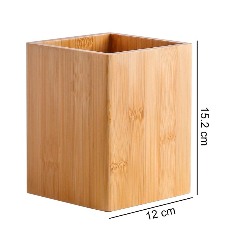 Joyramic Kitchen Utensil Holder, Large Wooden Bamboo Cooking Utensil Holder