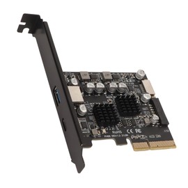 ASHATA PCI Express to USB 3.2 GEN 2 Front Type C Expansion Card, 10Gbps Speed USB C Ports PCIE USB 3.2 GEN 2 Expansion Card for Desktop Computer