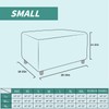 YEMYHOM Ottoman Cover Latest Jacquard Design High Stretch Folding Storage