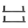 Over The Door Towel Rack, 2Pcs Stainless Steel Black Hangable