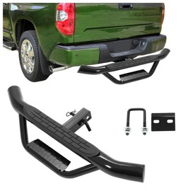 KUAFU Tow Hitch Step for 2 inch Receiver, Universal Anti Slip Bumper Guard, Anti-Rust, Strong Steel 350lbs, for Trailer Tow Truck Pickup SUV Pickup Van RV