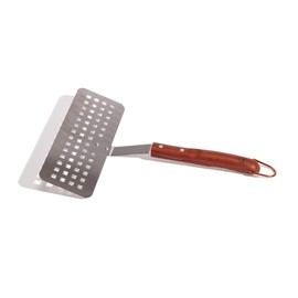 Outset Rosewood Collection Slotted Fish Spatula, Stainless Steel, 1.5 x 10 x 15 inches