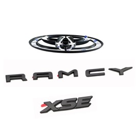 Blackout Emblem Overlays 7Pcs Compatible with Camry XSE 2018-2024 ABS Plastic Badge Emblems Overlay 0527 with Strong Adhesive Matte Black