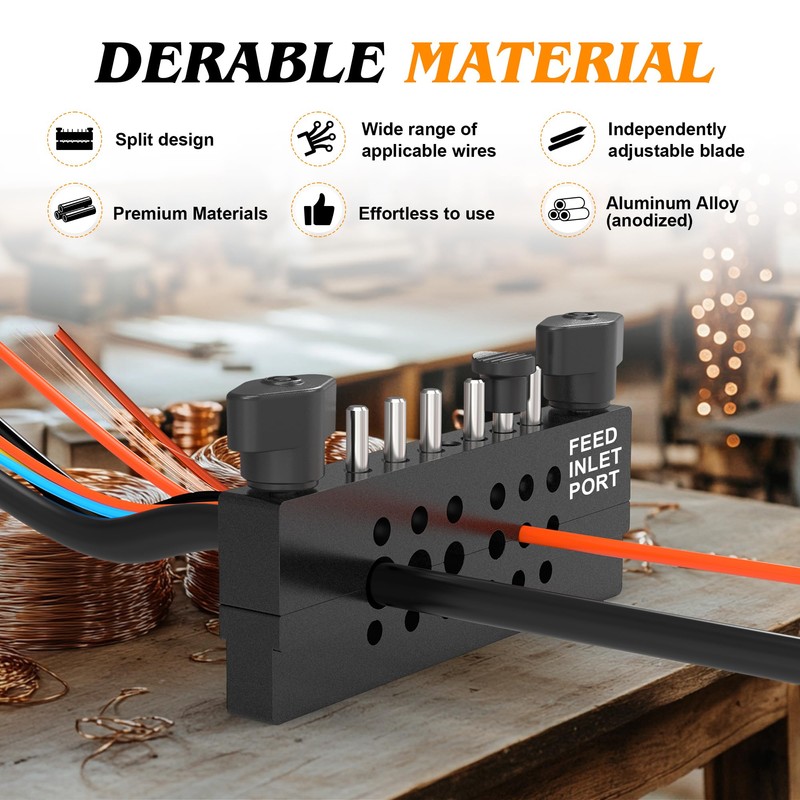 Split-Type Scrap Copper Wire Stripper Machine Kit with 6 Tungsten