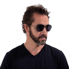 VITENZI Bifocal Sunglasses for Men and Women Aviator Reading Sun Tinted Glasses with Readers - Milan in Gunmetal