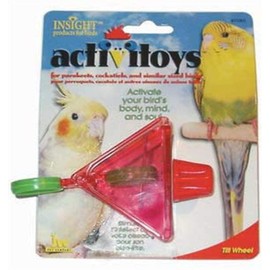 JW Pet Company Activitoy Tilt Wheel Small Bird Toy, Colors Vary