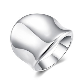 Chunky Gold Rings for Women Non Tarnish Statement Wide Chunky Thubm Rings Gold Stackable Rings Bands for Women