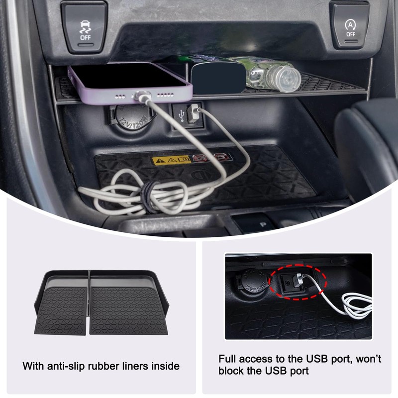 JDMCAR Upgraded Center Console Organizer Compatible with Toyota RAV4 2025