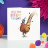 Funny Here’s Your Pheasant Birthday Card – Hand Painted and