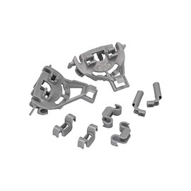 Bearing Set/Clamp Replacement for Bosch Siemens Neff 00428344 428344 for Dishwasher/Dishwasher Attachment Set/Basket Insert/Plate Holder Basket Shelf Storage Set for Lower Basket 8 Pieces