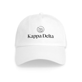 CafePress Kappa Delta Black Logo Unique Adjustable Baseball Hat