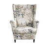 Wing Chair Slipcovers 2 Pieces Stretch Spandex Wingback Chair Covers