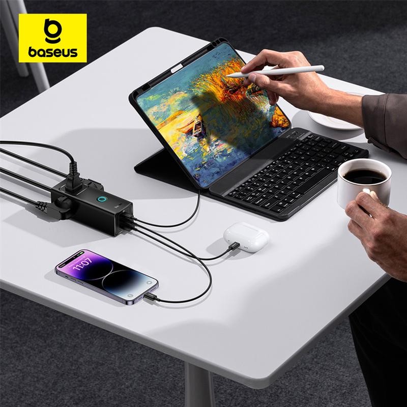 Baseus PowerCombo PowerStrip 3AC+1U+2C 20W Lite with 1.5m power cord