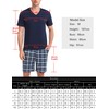 Bresdk Men's Pyjamas Short Cotton Summer Set for Men Sleepwear