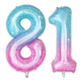 40 Inch Purple Starry Sky Number 18 Balloons, 18th Birthday Decorations for Girls, 18th Birthday Party Supplies. (Starry Sky 18)