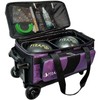 Pyramid Path Pro Deluxe Double Roller Bowling Bag (Black/Purple)