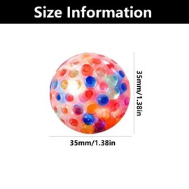 12pcs 35mm Stress Balls Fidget Toys For Kids, Stress Balls For Adults, For Home School Office Anxiety Relief Squishy, Party Favors Gifts（Random Color）