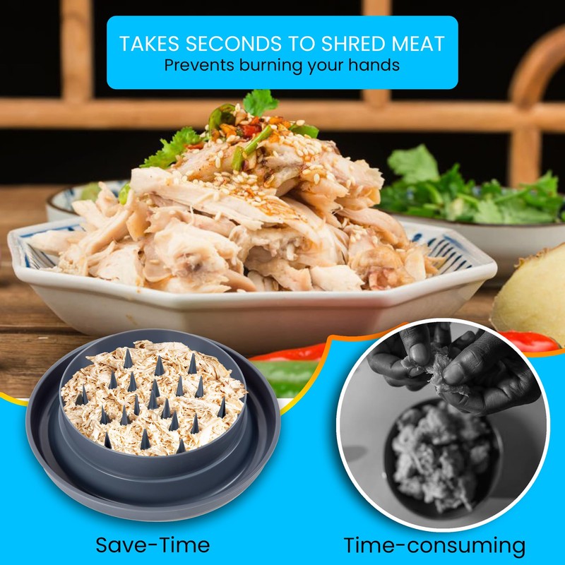 Chicken Shredder Tool for Meat, Large Chicken Breast Shredder with
