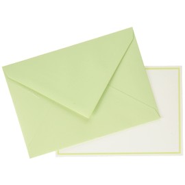 G.Lalo gl32603 Letter Set, Edging Cards, Set of 10 (10 Cards, 10 Envelopes), Green