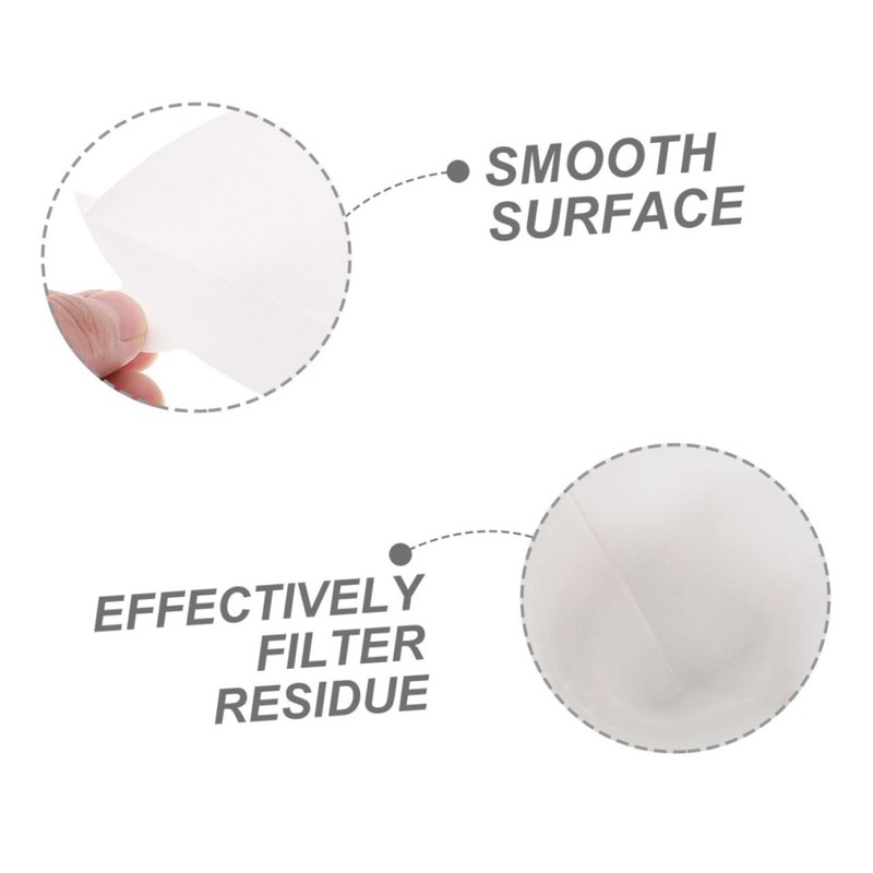 COHEALI 100Pcs Coffee Filter Paper Set Cone Shaped Espresso Filters