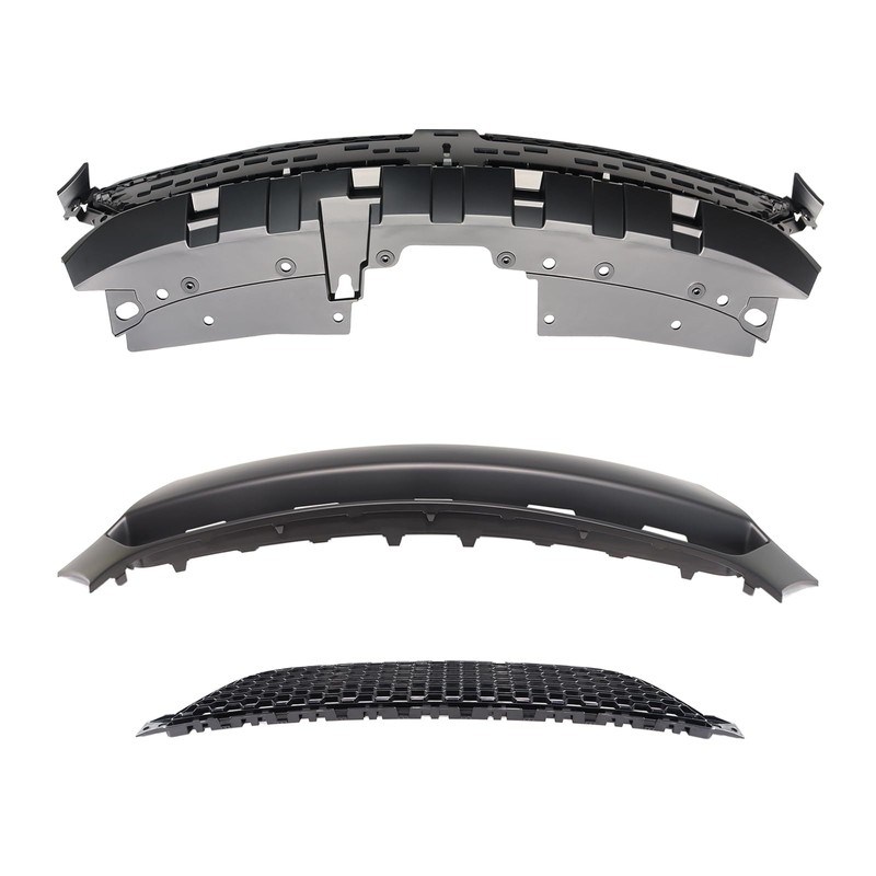 Front Bumper Cover Kit & Upper & Lower Grille Replacement