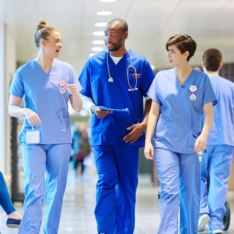 Nurse Watch, Pack of 4 Nurse Watch, Retractable Pocket Watch,