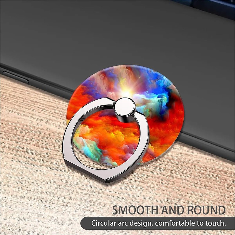One Piece Set of Phone Ring Holders Rainbow Unreal Clouds