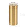 2Pcs Gold Spice Jar Stainless Steel Rustproof Screw Open Top