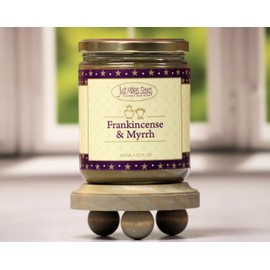 Frankincense & Myrrh Scented Blended Soy Candle, Hand Poured in The USA by Just Makes Scents (12 oz)