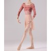 Pro Dance PLL012BA Women's Floral Print Long Sleeve Ballet Leotard,