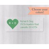60ct - Return Address with Initials on Clear Transparent Stickers/Labels