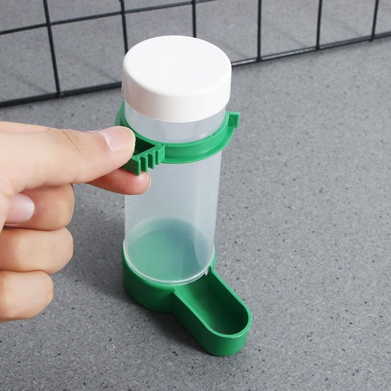 Bird Feeder 2PCS Plastic Bird Water Drinker Hanging Food Dispenser