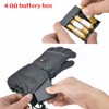 USB Heated Gloves Waterproof Touchscreen 3 Temperature Levels Gloves for