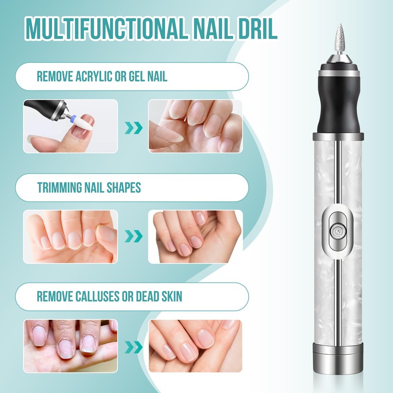 Electric Nail File for Thick Toe Nails, 4 Speeds Nail