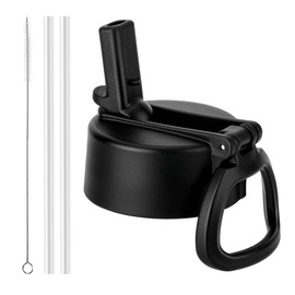 Prurex Straw Lid for Hydro Flask12 16 18 20 32 64 oz Wide Mouth Water Bottle, Replacement Lid with Straw for 2.28 "Wide Mouth Bottles, Water Bottle Accessories(1 Pack)