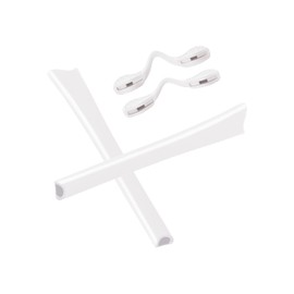 Combine8 Premium Eyeglass Replacement Earsocks Nosepads Rubber Kit for Oakley Radar Series Sunglass - White