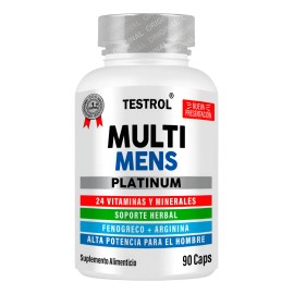 Testrol Multi Mens Platinum 24 Vitaminas Para Hombre 90 Caps