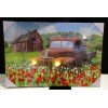 Ford Rusty Farm Truck Print Lighted LED Headlights Ford Truck