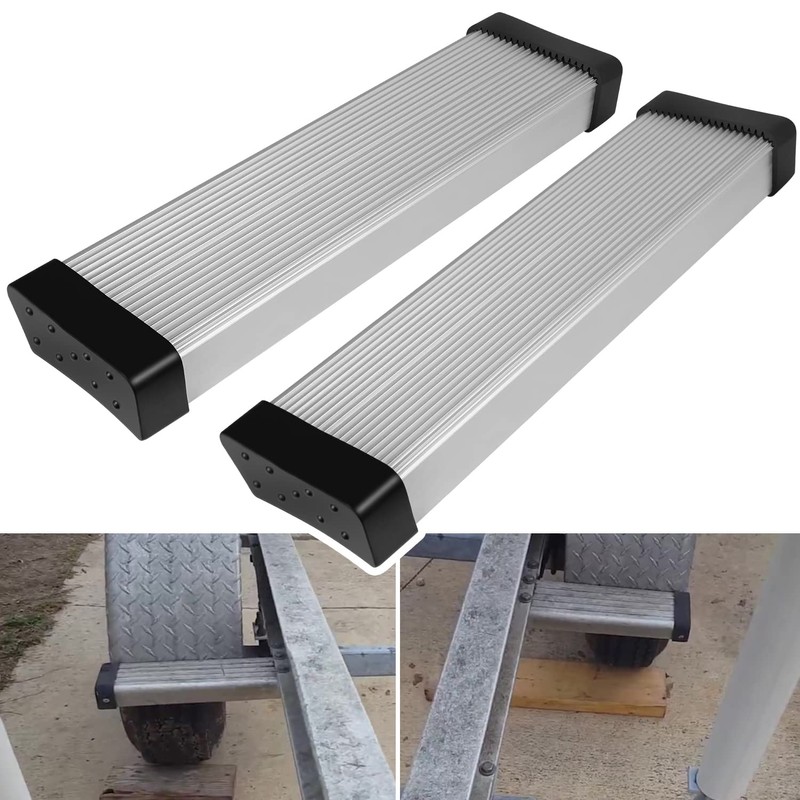 Upgraded 2PCS Aluminum Fender Mounts fit for Boat Trailer Round