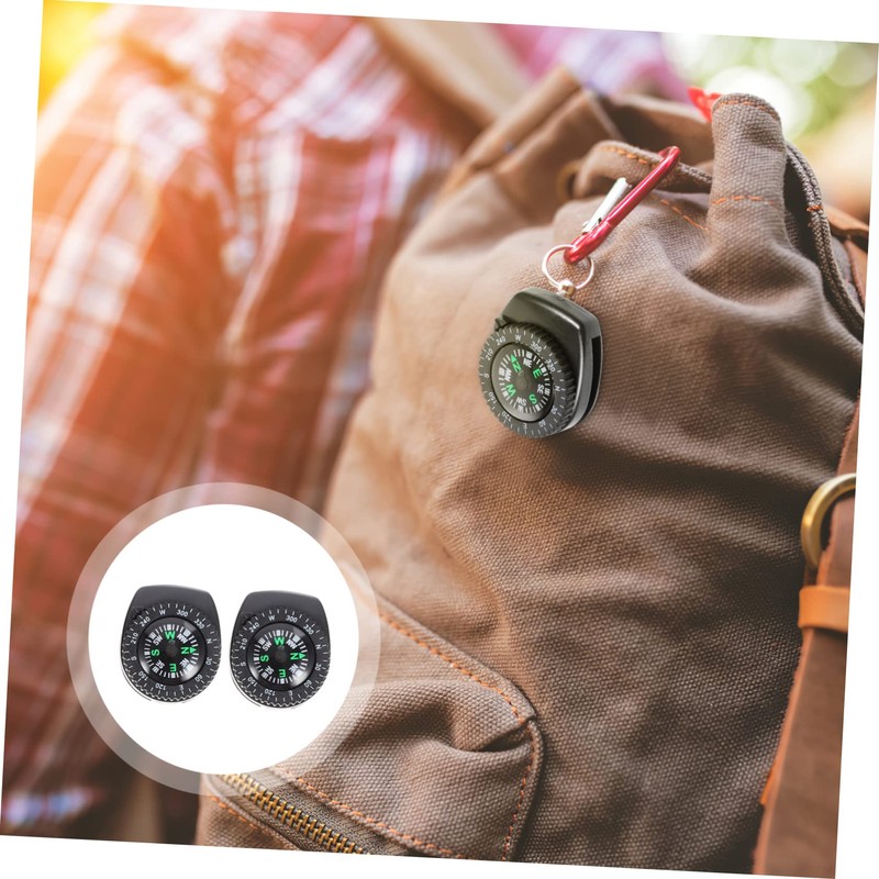 Sosoport 2pcs Detachable Compass for Watch Portable Camping Compass Outdoor