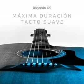D'Addario | XS 80/20 Bronze | Cuerdas para Guitarra Acústica | Calibre Ligero, 12-53 | 6 Cuerdas | Bronce 80/20 con Recubrimiento | XSABR1253