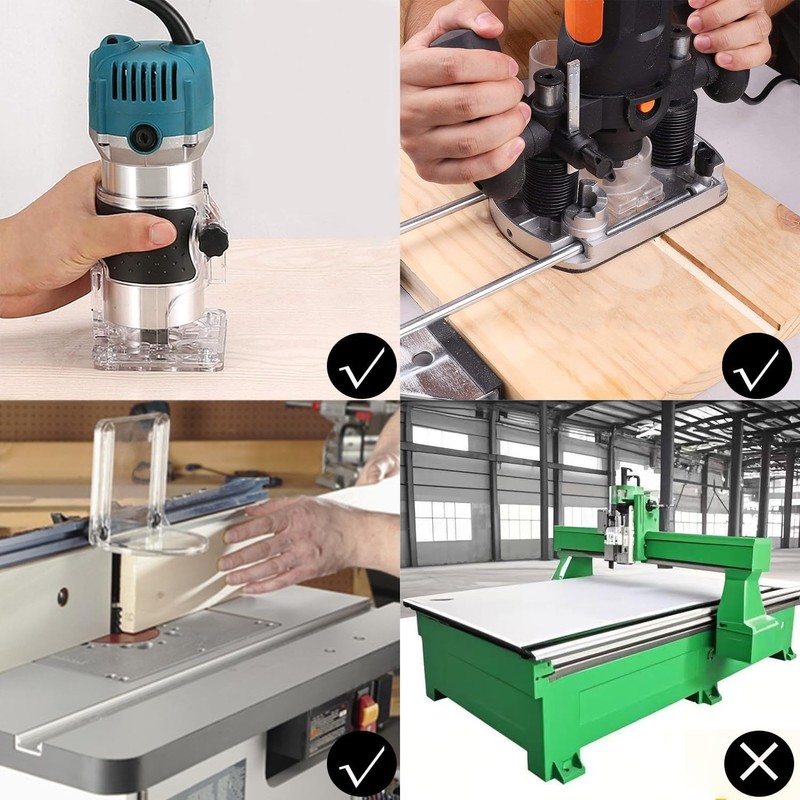 Top Bearing Compression Flush Trim Router Bit 1/4 Shank Pattern