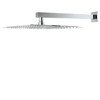 HarJue Shower Head with Extension Arm, High Pressure Square with